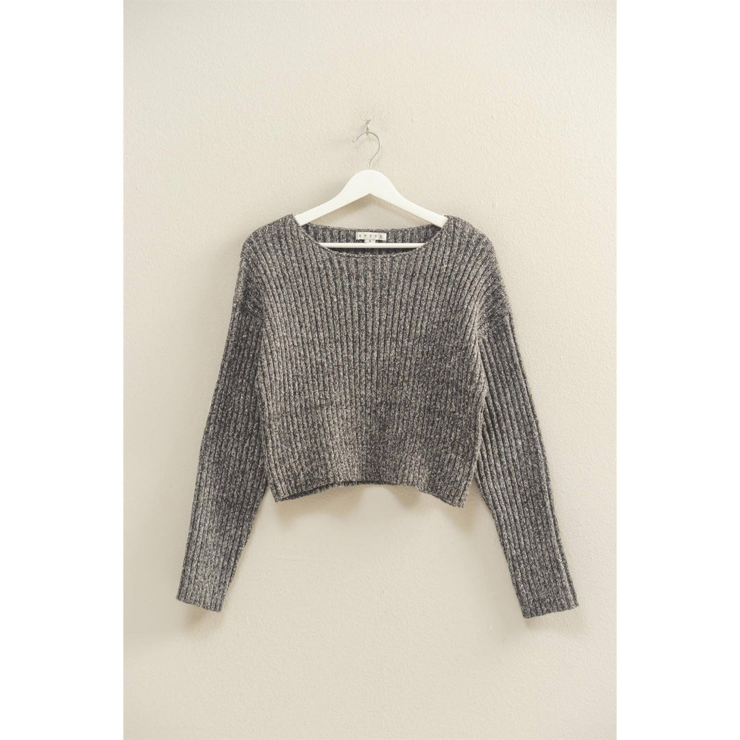 Textured Sweater With Relaxed Drop Sleeves