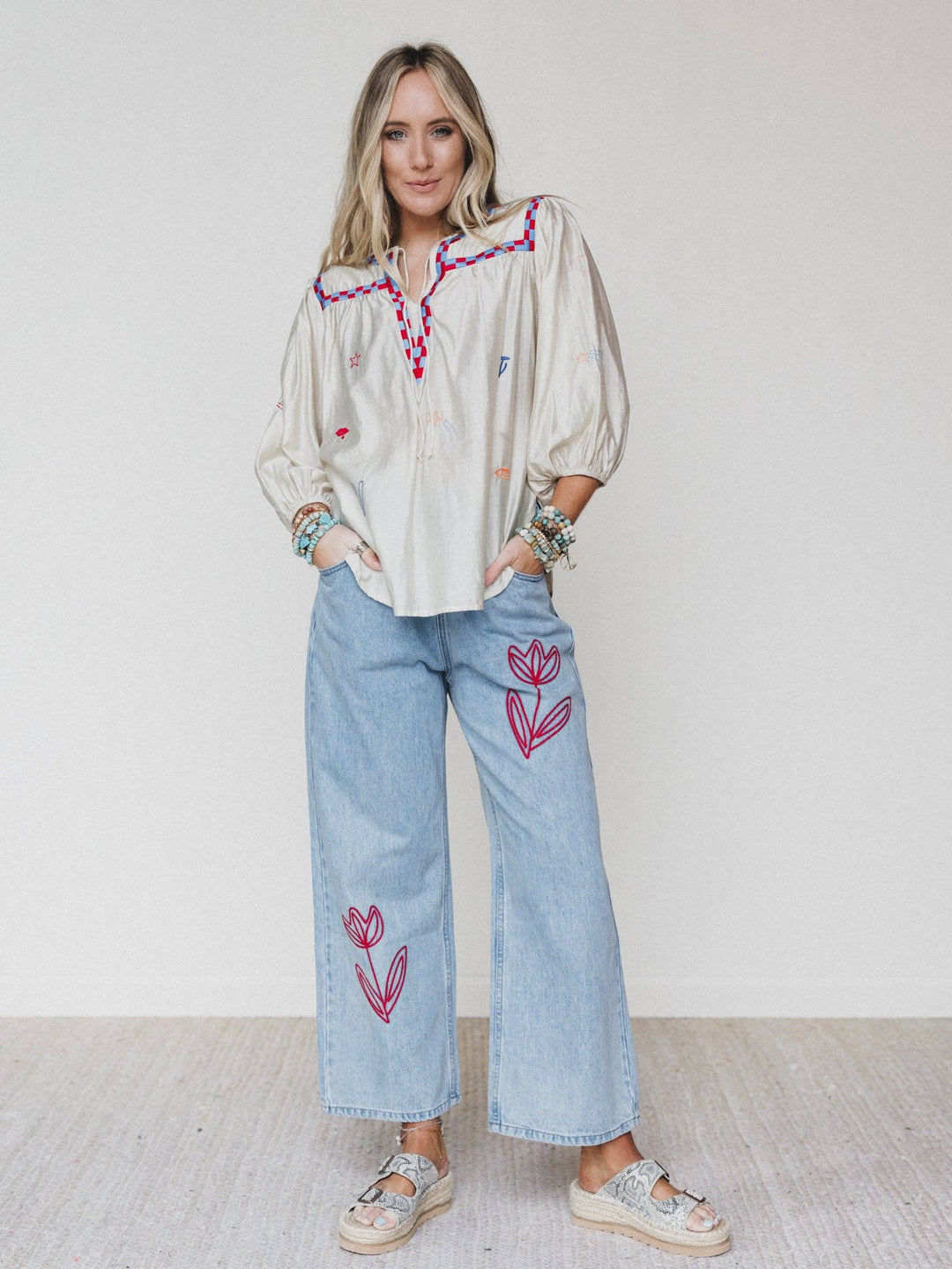 Pants - Soft Petal Denim Pants - Denim - - Cultured Cloths Apparel