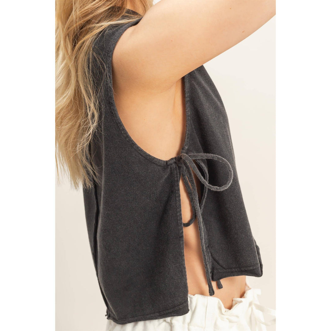 Women's Short Sleeve - Sleeveless Raw Edge Top - - Cultured Cloths Apparel
