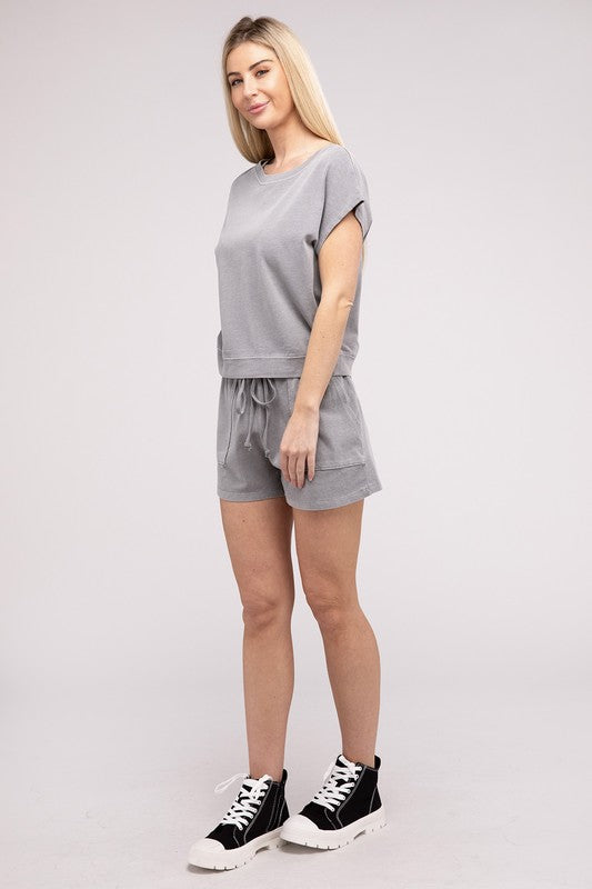 Sleepwear & Loungewear - Matching Top and Shorts Set -  - Cultured Cloths Apparel