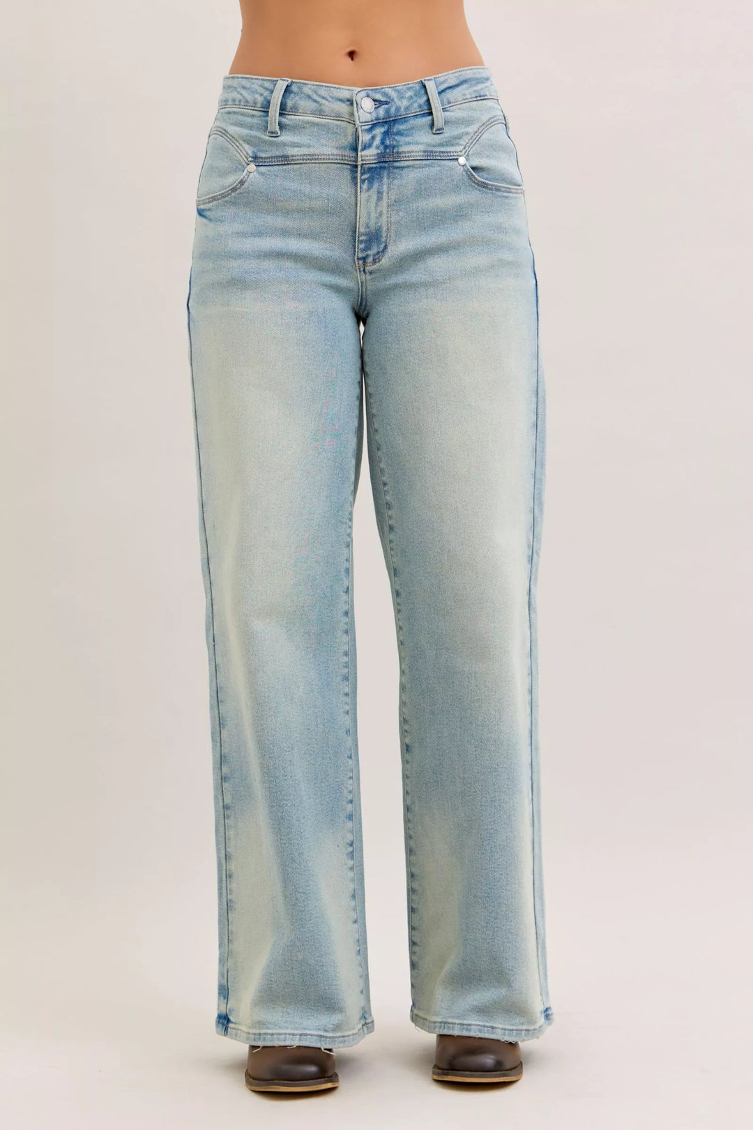 Denim - Judy Blue High Waist Column Straight Jeans - MD - Cultured Cloths Apparel