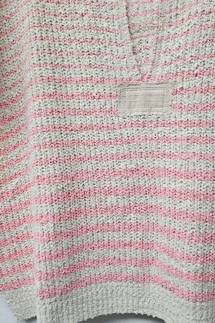 - Striped Cap sleeve Slouchy Sweater - - Cultured Cloths Apparel