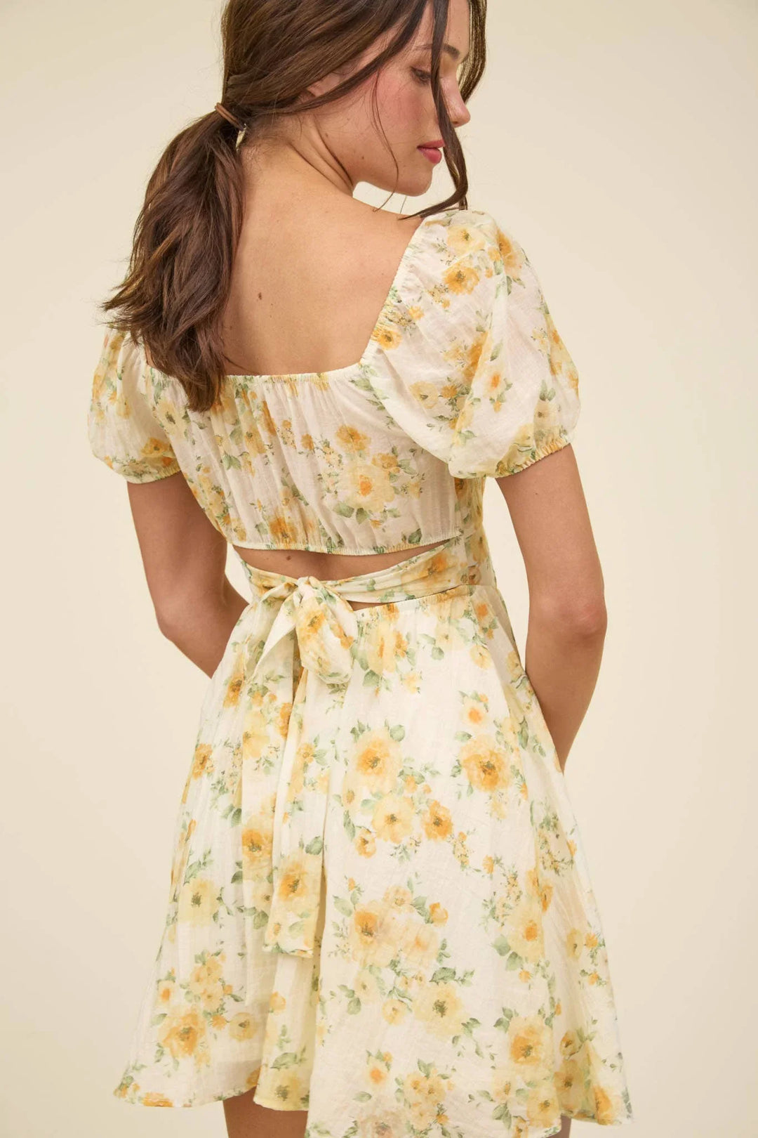 floral dress corset tie back Bardot Cartia corset detailing tie back cotton milkmaid maxi dress in pink floral