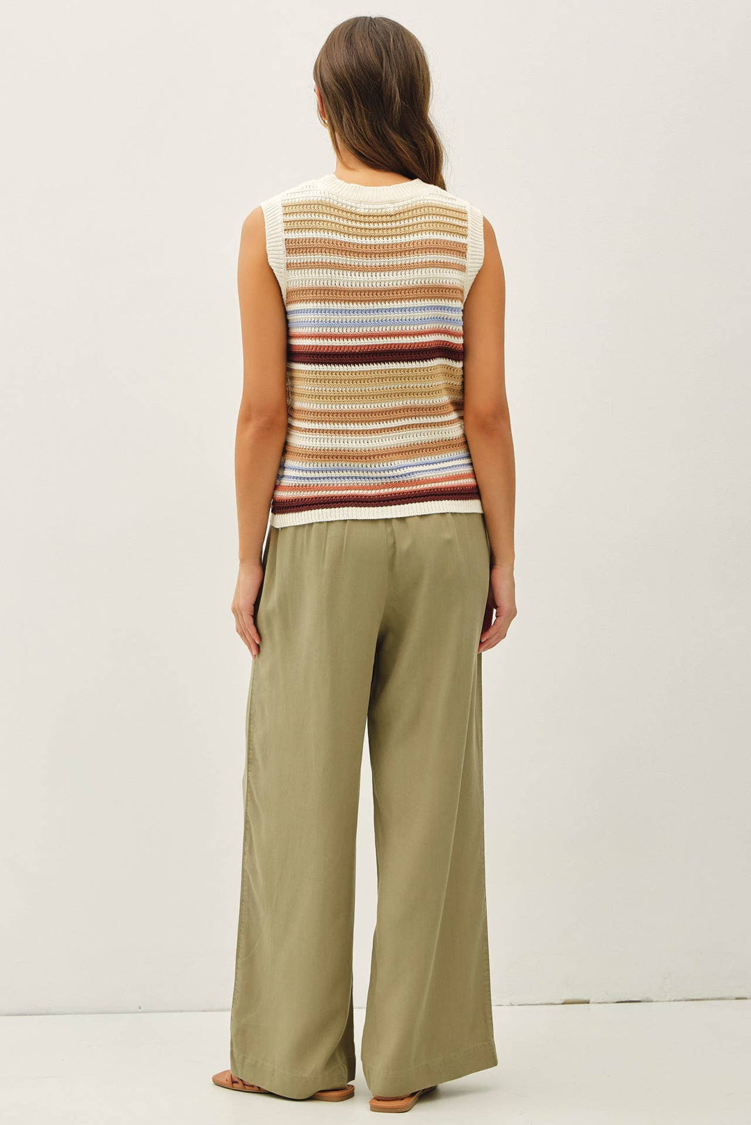 Pants - SAND WASHED FLOWY TENCEL WIDE LEG PANTS - - Cultured Cloths Apparel