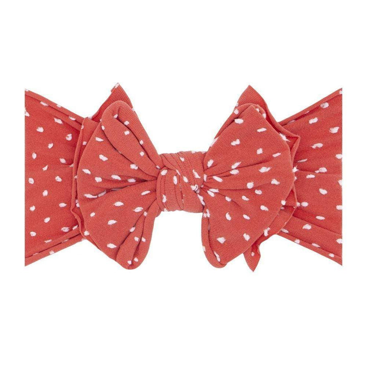Accessories - Baby Bling® Shabby Dot FAB-BOW-LOUS® soft nylon bow headband - - Cultured Cloths Apparel