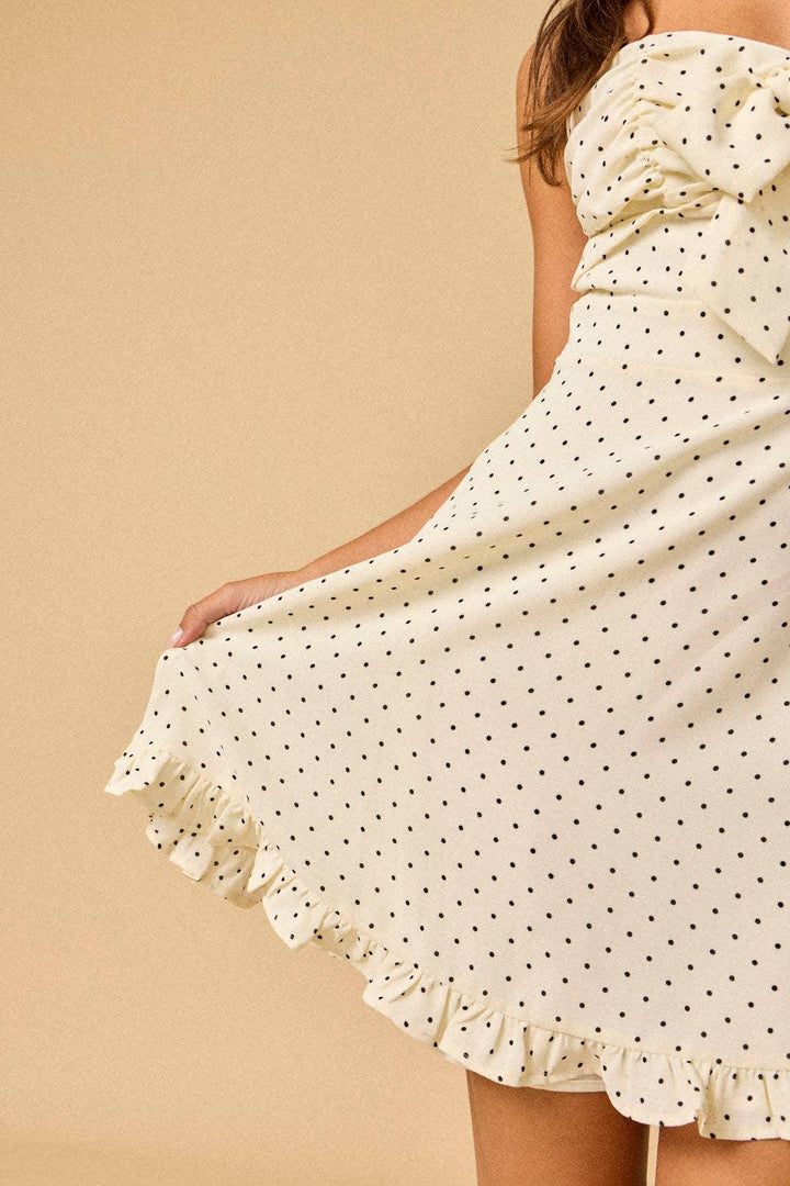 Women's Dresses - Caroline Polka Dot Dress - - Cultured Cloths Apparel