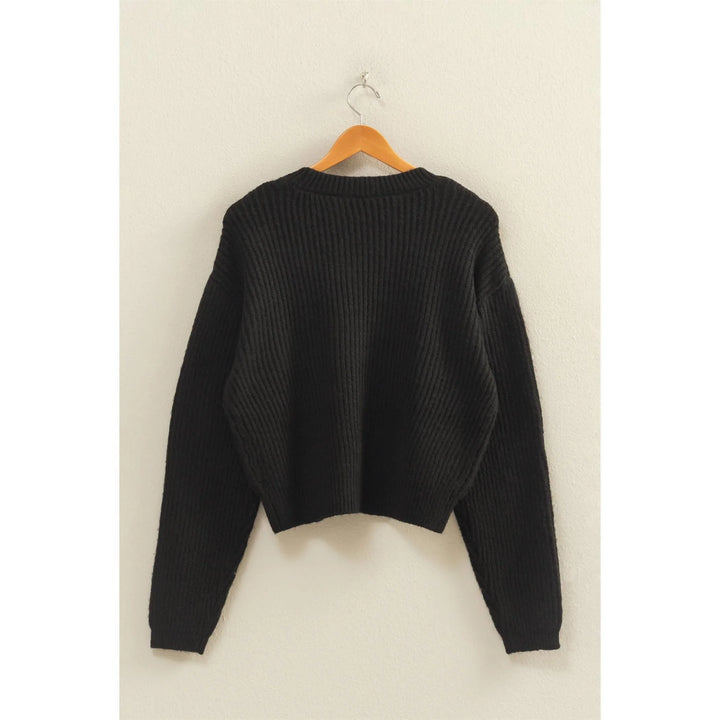 Women's Sweaters - Ribbed Crew Neck Sweater - - Cultured Cloths Apparel