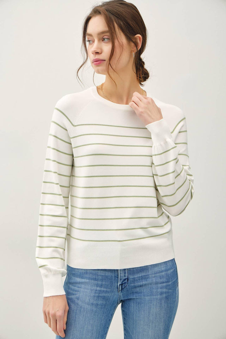 STRIPED SWEATER TOP