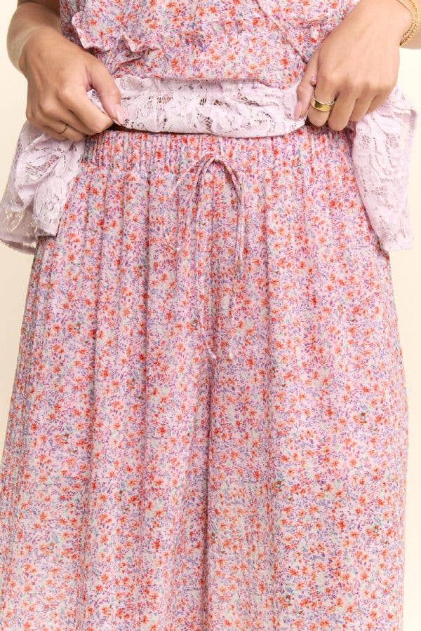 CHIFFON LACE PEASANT SET