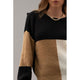 Women's Sweaters - Colorblock Back Tie Knit Sweater -  - Cultured Cloths Apparel