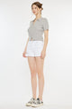 Women's Shorts - Kancan Raw Hem Distressed Denim Shorts -  - Cultured Cloths Apparel