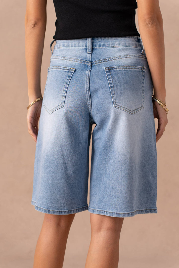 Denim - Denim Bermuda shorts - - Cultured Cloths Apparel