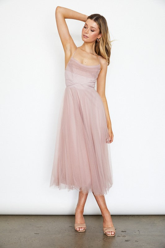  - Tulle Ballerina Midi Dress -  - Cultured Cloths Apparel