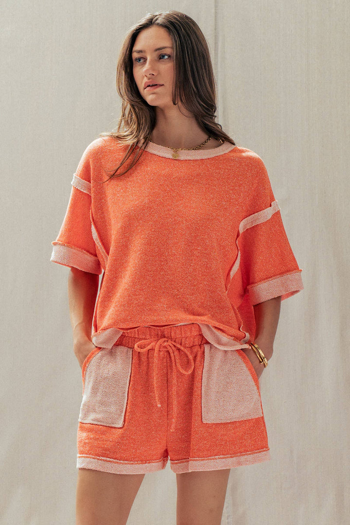 Reverse Seam Terry Two-Piece Set