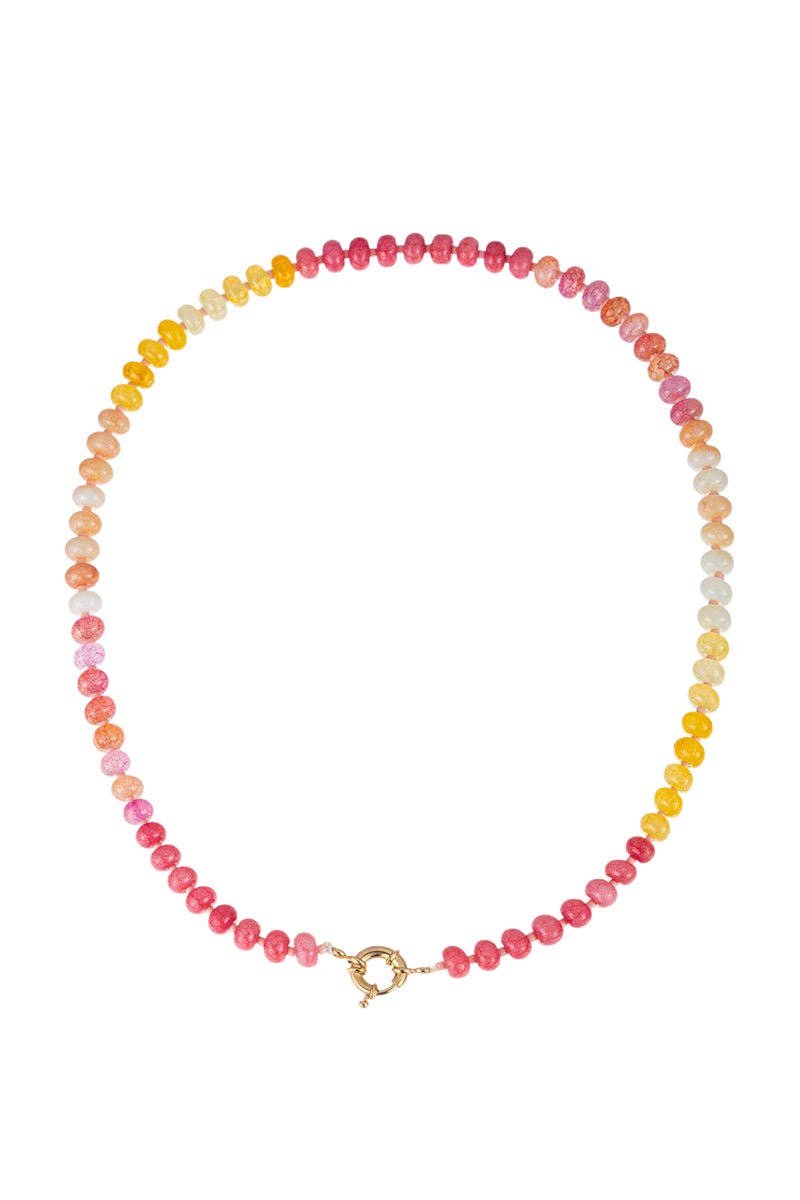 Accessories, Necklaces - Vibrant Beaded Necklace - - Cultured Cloths Apparel