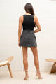 Women's Skirts - WRAP DENIM MINI CARGO SKIRT -  - Cultured Cloths Apparel