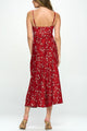 Women's Dresses - Satin floral maxi dress -  - Cultured Cloths Apparel
