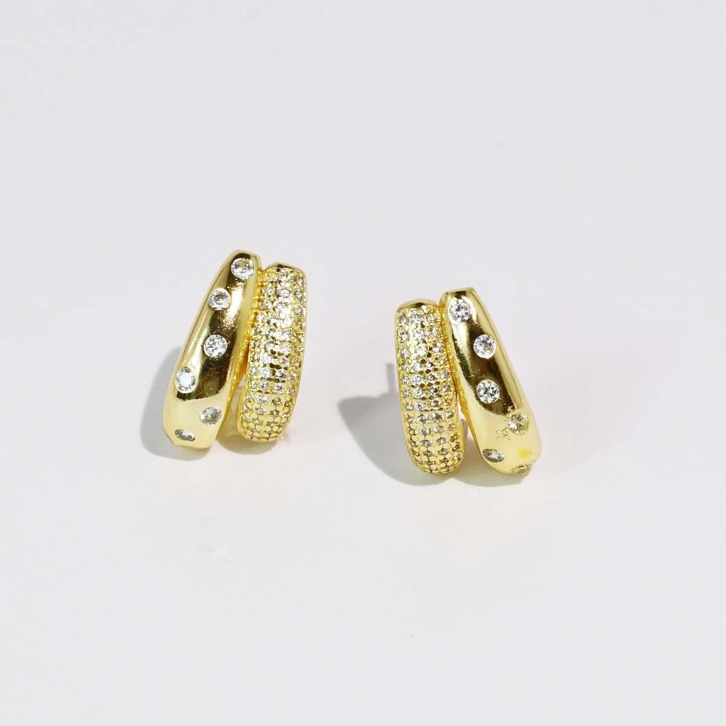 Accessories, Earrings - Twinkle Touch Earrings Gold - - Cultured Cloths Apparel