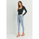 Denim - Just USA Light High Rise Distressed Skinny Jeans -  - Cultured Cloths Apparel