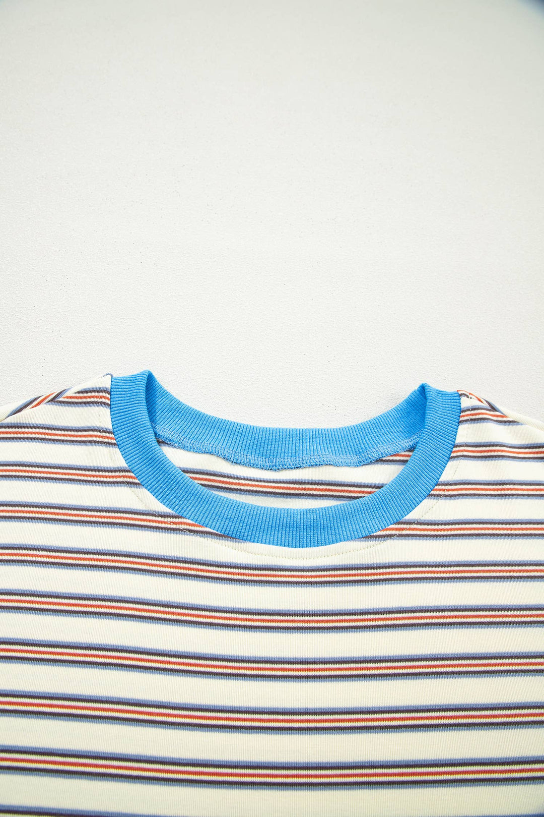 Dresses - Stripe Cuffed Short Sleeve Mini T-Shirt Dress - - Cultured Cloths Apparel