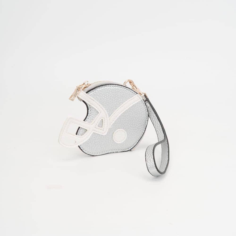 Football Helmet Coin Purse Wristlet