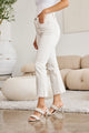 Denim - RFM Mini Mia Full Size Tummy Control High Waist Raw Hem Jeans -  - Cultured Cloths Apparel
