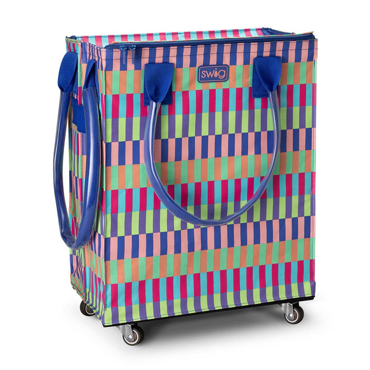 Accessories, Bags - Brite Stripe Mega Tote Bag - - Cultured Cloths Apparel
