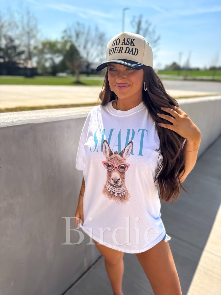 Graphic T-Shirts - Smart A Graphic Tee on White - - Cultured Cloths Apparel