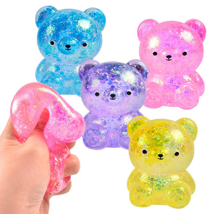Accessories, Toys - Cute Glitter Bear Squishy Squeeze Toy Fidget Toy - random delivery - Cultured Cloths Apparel