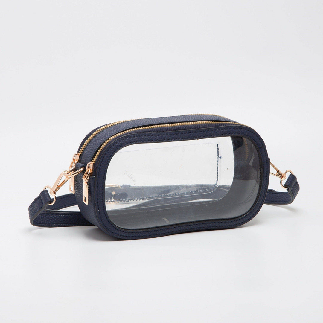 - Double Zipper Oval Clear Gameday/Stadium Bag - - Cultured Cloths Apparel