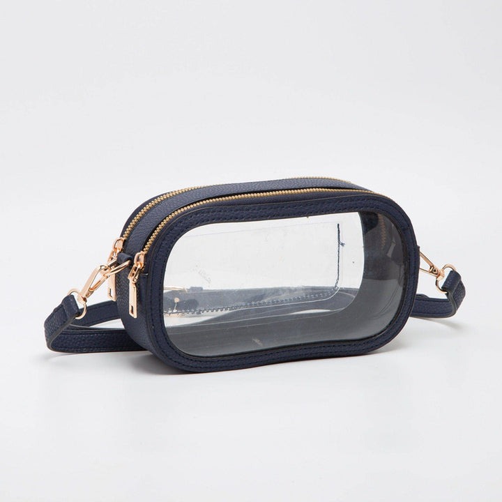 - Double Zipper Oval Clear Gameday/Stadium Bag - - Cultured Cloths Apparel