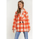 Outerwear - Fuzzy Boucle Textured Double Breasted Coat Jacket -  - Cultured Cloths Apparel