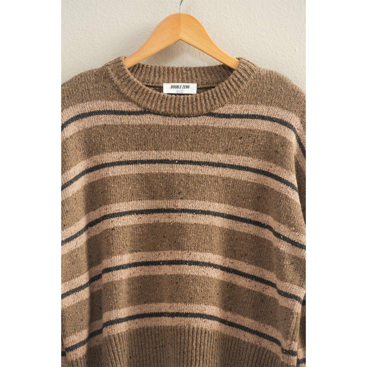Striped Crew Neck Cozy Sweater