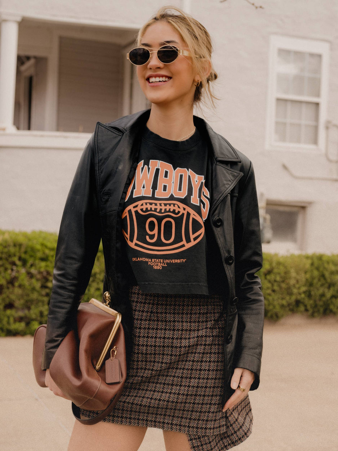 OSU Cowboys Campus Classic Smoke Heavyweight Cropped Tee