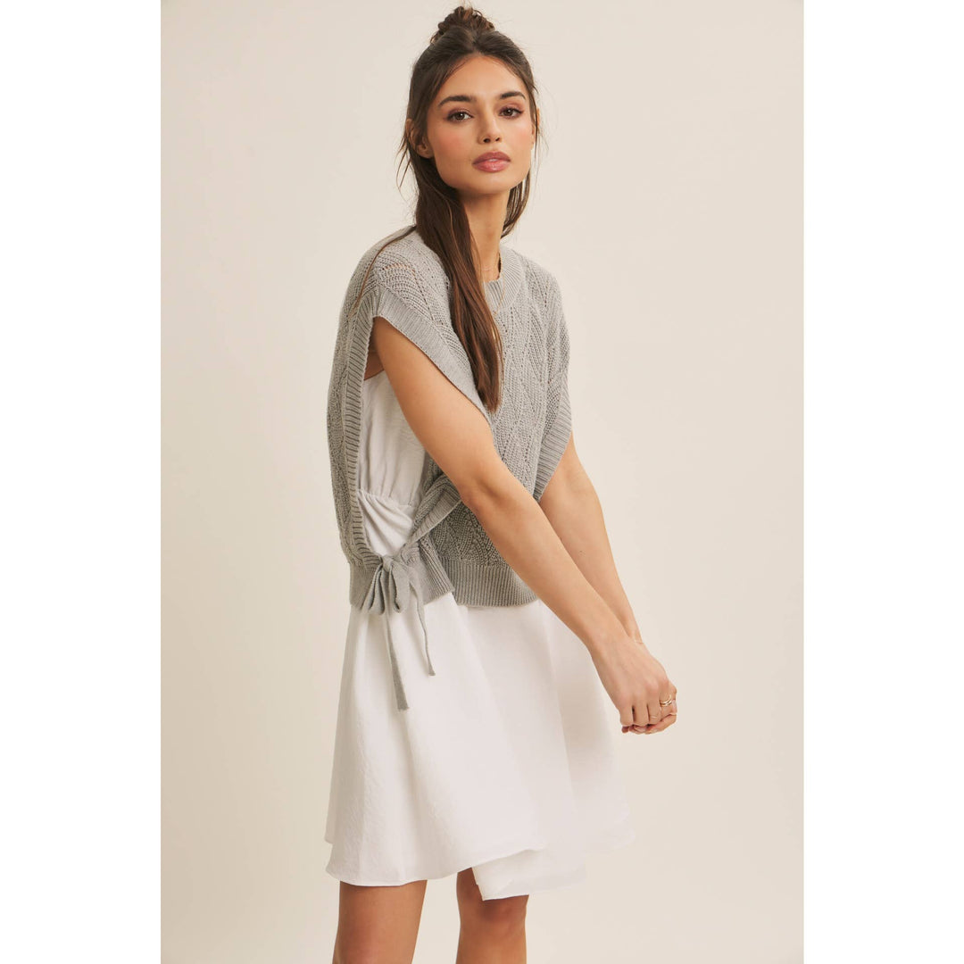 Dresses - MIX AND MATCH VALUE LAYERING SWEATER VEST AND CAMI DRESS SET - - Cultured Cloths Apparel