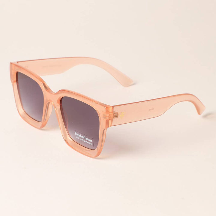 Sunglasses - Oversized Square Shape Chunky Frame Sunglasses - - Cultured Cloths Apparel