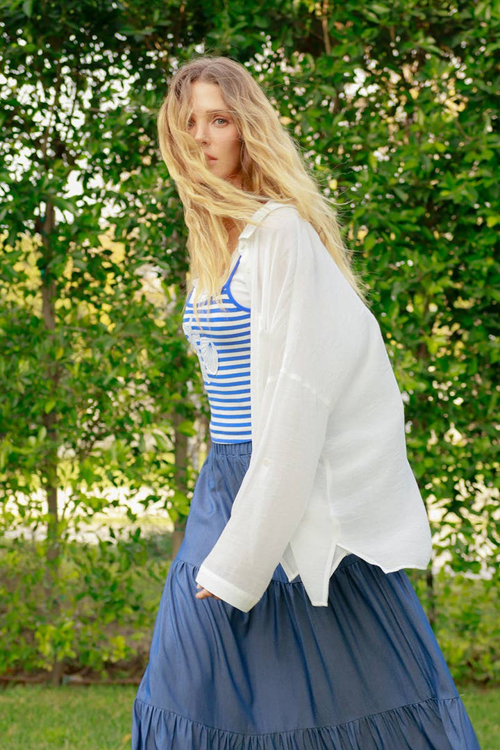 Women's Short Sleeve - Button-Down Blouse - - Cultured Cloths Apparel