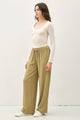 Denim - Linen Blend Wide Leg Pants -  - Cultured Cloths Apparel