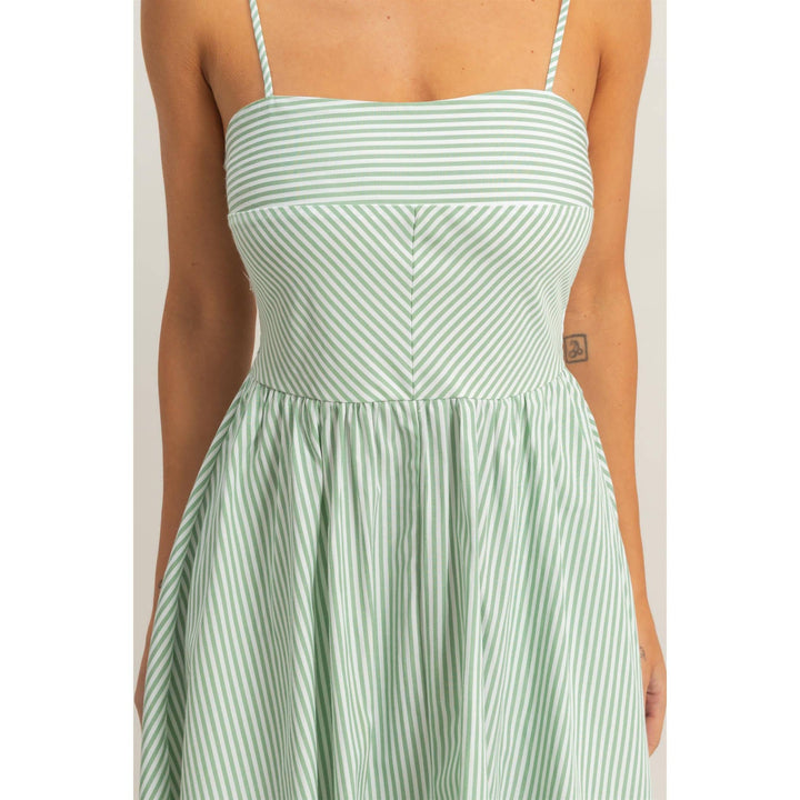 Striped Spaghetti Strap Dress