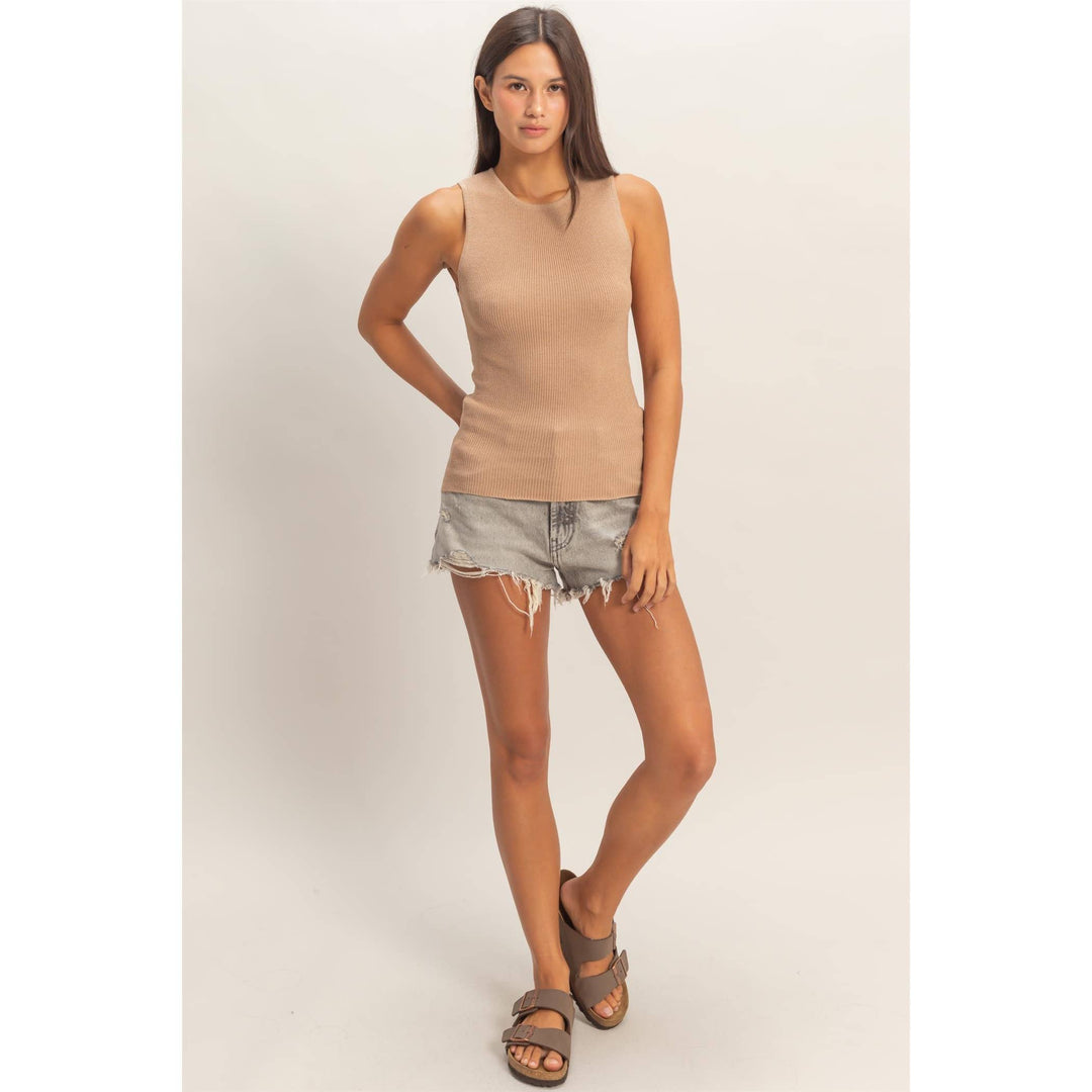 Ribbed Knit Tank Top