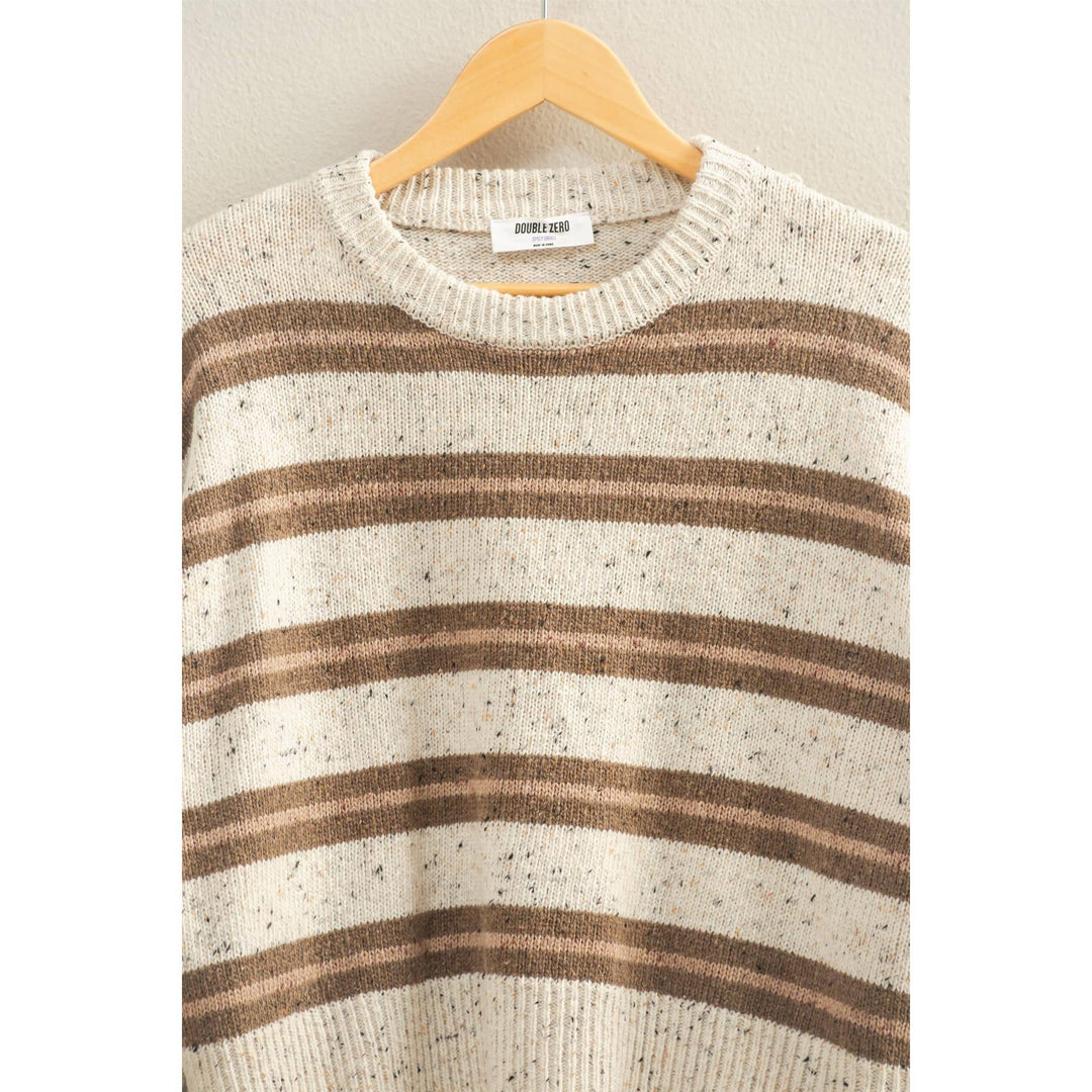 Striped Crew Neck Cozy Sweater