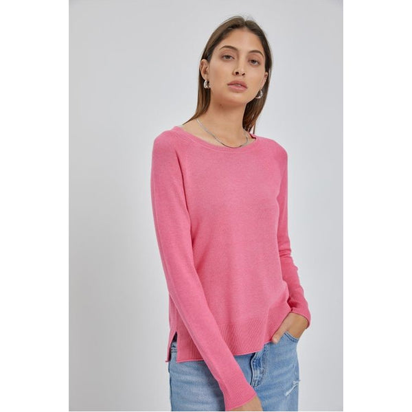 Women's Sweaters - The Camille Sweater - Flamingo - Cultured Cloths Apparel