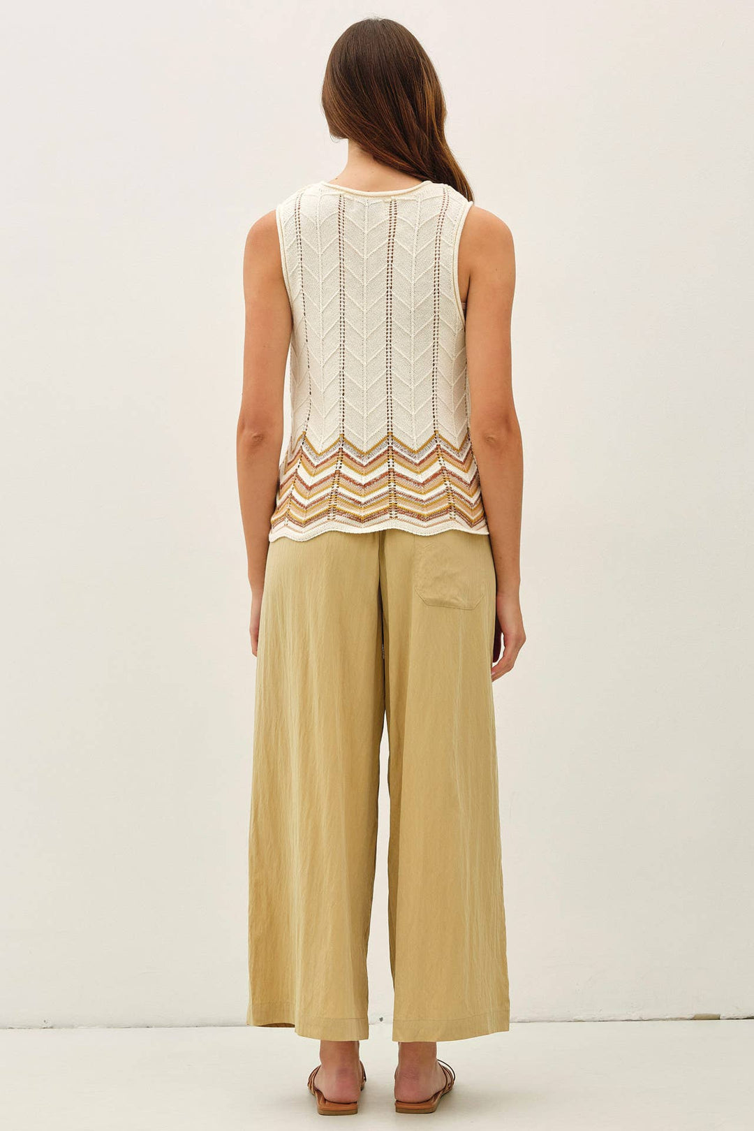 Pants - CRINKLED WIDE LEG CROPPED PULL ON PANTS - - Cultured Cloths Apparel