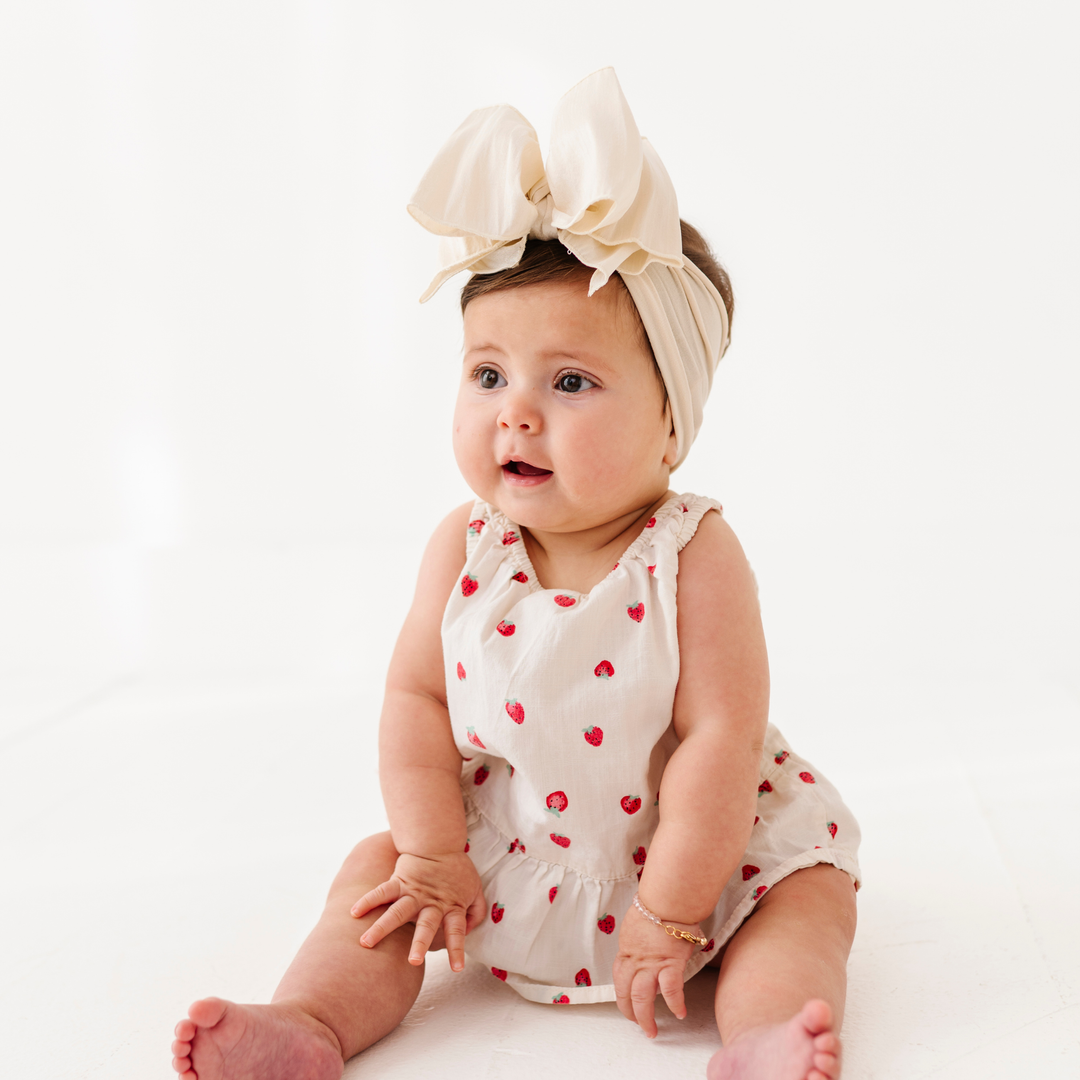 Accessories - Baby Bling® Faux Silk Big Classic Bow on soft nylon headband - - Cultured Cloths Apparel