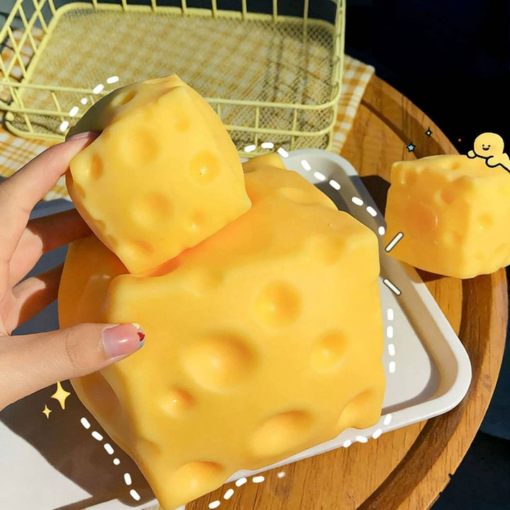 Jumbo Cheese Squishy – Extra Large Slow-Rise Stress Toy