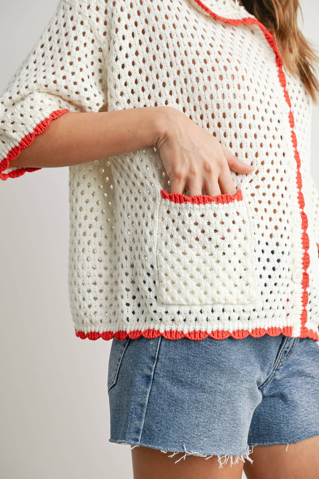 Urban Vibe Crochet Sweater Top