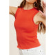 Women's Sleeveless - Stretchy Ribbed Fabric Spring Summer Sleeveless Top -  - Cultured Cloths Apparel