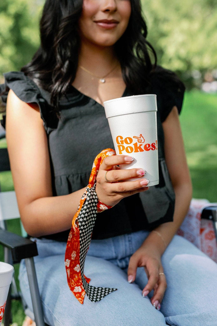 Accessories, Scarves - Oklahoma State University (OSU) - The Skinny Scarf - - Cultured Cloths Apparel