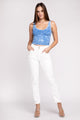 Women's Sleeveless - 2 Way Neckline Washed Ribbed Cropped Tank Top -  - Cultured Cloths Apparel