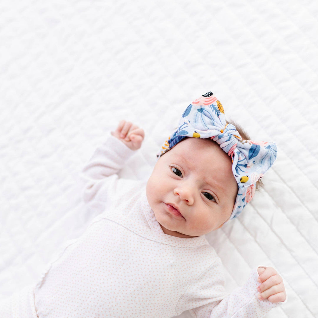 Accessories - Baby Bling® Printed Knot soft nylon headband - - Cultured Cloths Apparel